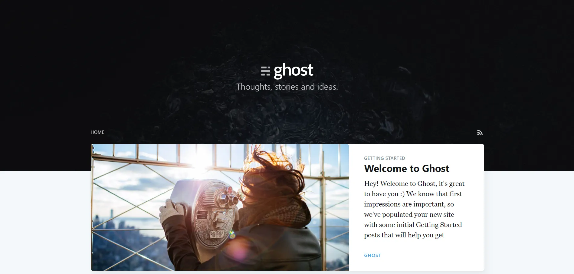 Ghost Blog