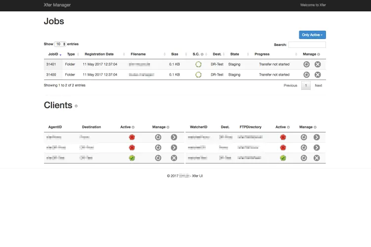 File Transfer System and Web Interface